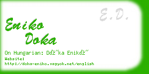 eniko doka business card